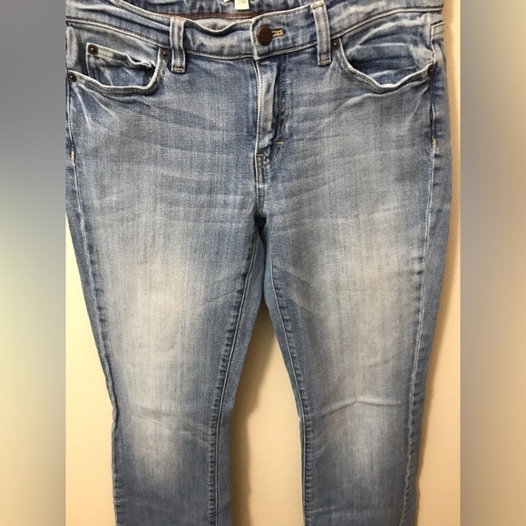 J. Crew Womens Cotton Mid Rise Bootcut Full Zip Faded Light Wash Jeans Size 29R - Picture 5 of 15